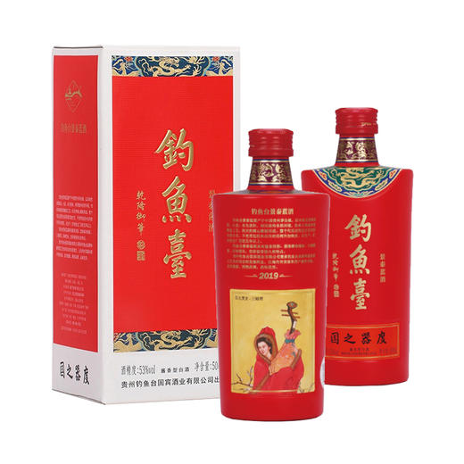 钓鱼台 景泰蓝四大美女系列 53度  酱香型白酒 500ml/瓶 商品图2