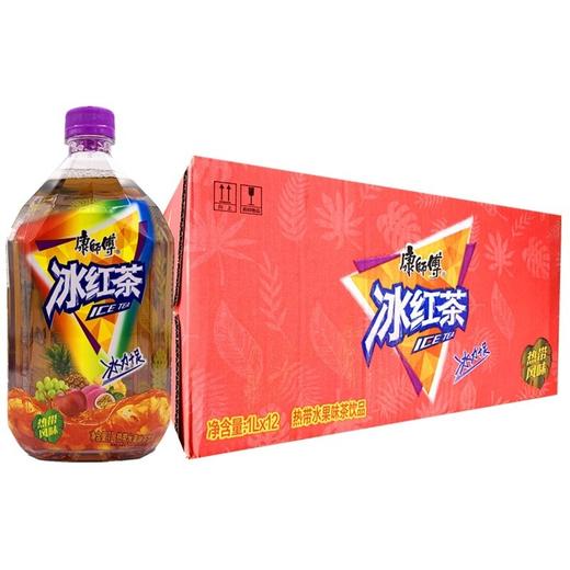 【批发】康师傅饮料热带水果冰红茶1升*12瓶瓶数随机发 商品图0