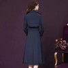 WXY-W-AHH-817X秋装修身显瘦双排扣收腰中长款大码百搭女风衣外套 商品缩略图2