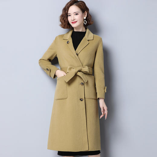 双面羊绒大衣女中长款2020年秋冬新款气质女装韩版羊毛双面呢外套