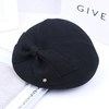 LYX-韩国女士羊毛呢帽子秋冬新款英伦复古蝴蝶结高贵礼帽贝雷帽空姐帽 商品缩略图1