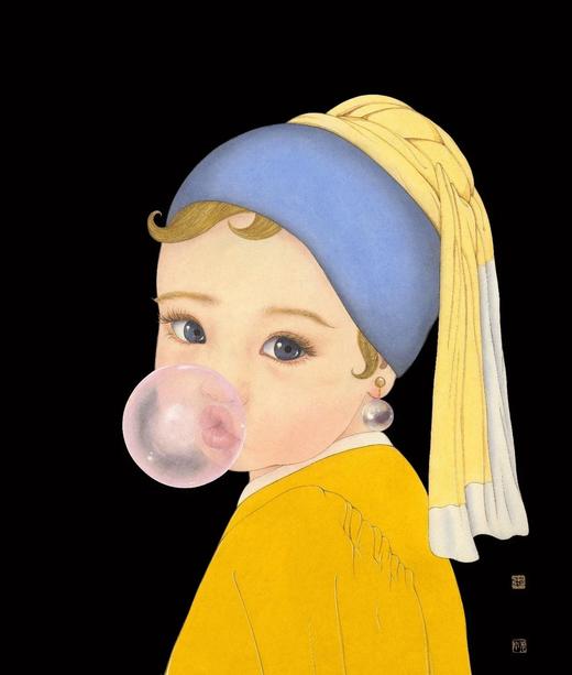 那小仙《戴珍珠耳环的女孩》66版 商品图0