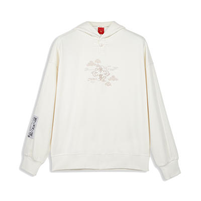 中国李宁卫衣男士女士情侣款故宫宝蕴楼连帽秋季京剧脸谱樱花awdqa67