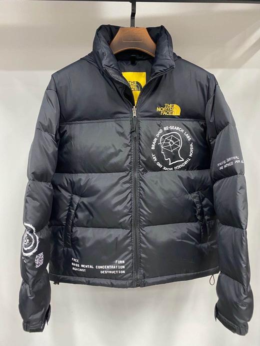 点此购买北面脑死亡男女款拼色羽绒服张二164335