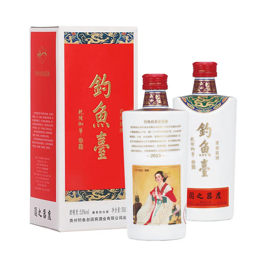 钓鱼台 景泰蓝四大美女系列 53度  酱香型白酒 500ml/瓶 商品图2