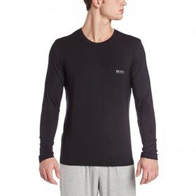 【国内现货】Hugo Boss男士莫代尔黑色 灰色圆领长袖T恤 50188508JPY带授权招加盟代理
