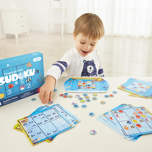 【多款主题进阶式训练，磁性粒子方便易收纳】TOI图益磁性儿童入门数独进阶益智桌面游戏组合装幼儿园宝宝小学生男女孩早教启蒙逻辑思维玩具 商品图7