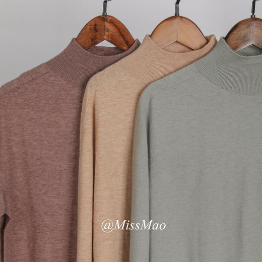 【à perles】一体成型，天鹅颈，羊绒打底衫【清仓，不退不换】 商品图0