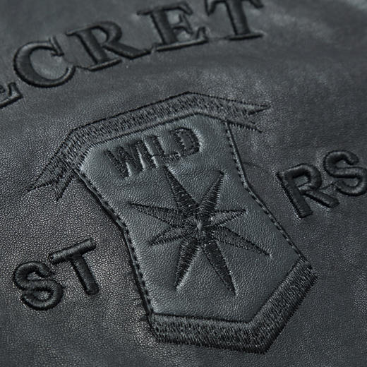 【真皮】大依优型大码皮衣加肥加大绵羊皮外套针织立领大号男装皮草 商品图3