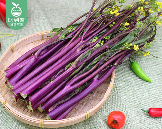 湖北霜打新鲜红菜苔/1份（约350g） 商品图3