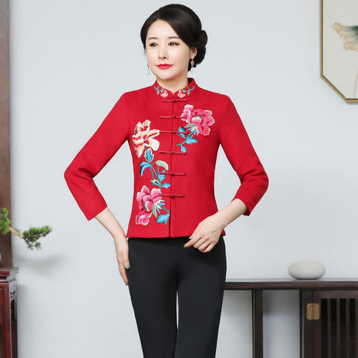 LYR-2139中式时尚改良刺绣唐装礼服套装 商品图0