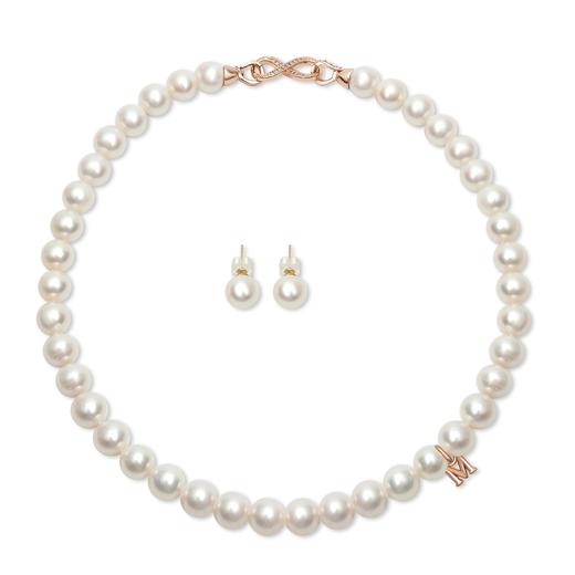 Pearl moments经典珍珠项链1号套装（带珍珠耳钉一对)  【 送给妈妈的礼物 顺丰秒发】 商品图0