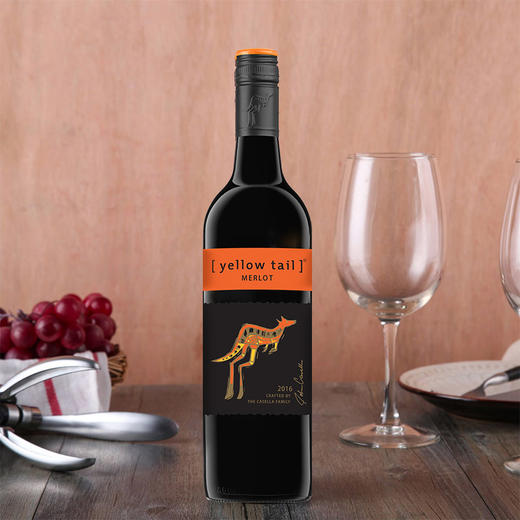 【整箱6瓶】黄尾袋鼠梅洛红葡萄酒750ml*6瓶 商品图2