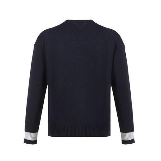 KENZO 高田贤三 秋冬 男士羊毛针织衫开衫 藏蓝 FA65 CA535 3LD 76 商品图1