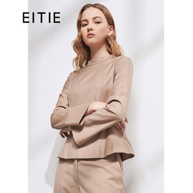 EITIE爱特爱冬季新款时尚气质简约百搭经典收腰显瘦小上衣女6013717