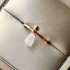 高冰种莲蓬翡翠铃铛戒指18k玫瑰金镶嵌 商品缩略图4