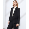 EITIE爱特爱冬季新款气质通勤职业显瘦一字扣西装短外套女6303001 商品缩略图4