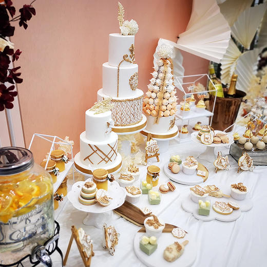 【甜久荟  婚礼甜品台-香槟金】甜蜜浪漫 口味丰富 视觉与味觉的双重盛宴 商品图2