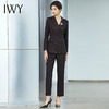 IWY/棕色条纹长袖西装长裤套装CP1044 商品缩略图0