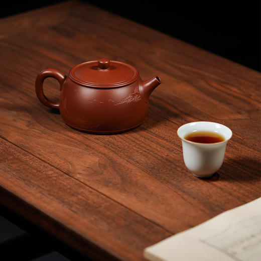 龙德堂陶艺 徐飞制 《乐鼓》 原矿底槽清 300cc(库存请咨询客服) 商品图4