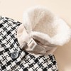 咕噜日记女童撞色毛领加厚格子呢大衣 DGW002 商品缩略图12