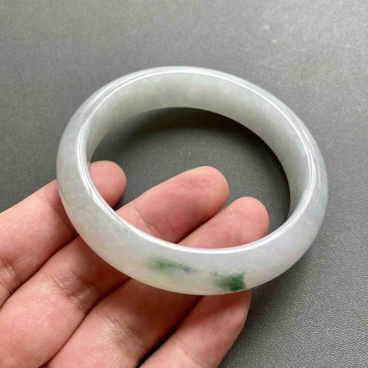 糯冰种飘花翡翠手镯57 商品图6