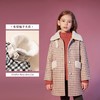 咕噜日记女童撞色毛领加厚格子呢大衣 DGW002 商品缩略图10