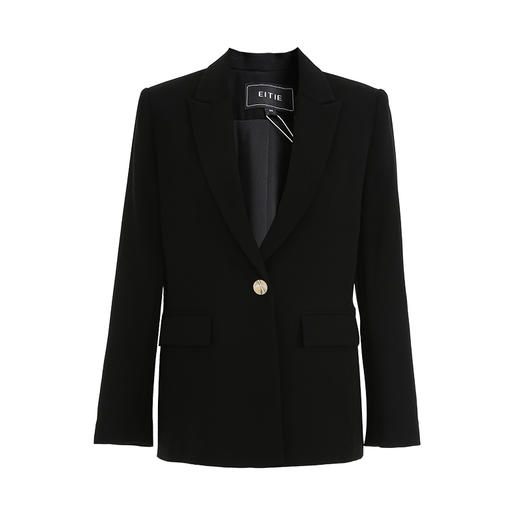 EITIE爱特爱冬季新款气质通勤职业显瘦一字扣西装短外套女6303001 商品图10