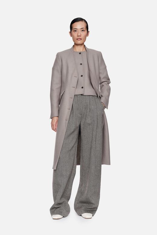 Mark Kenly Domino Tan 淡褐色CELIA单排扣口袋长外套 商品图3