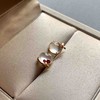 玻璃种翡翠蛋面红樱桃耳钉18k黄金红碧玺镶嵌 商品缩略图1
