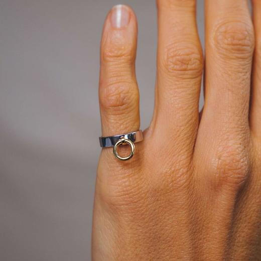 北京仓｜Otiumberg-Knocker Ring-9k黄金 银环 戒指［英国设计师］ 商品图2