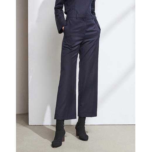 EITIE爱特爱秋季新款时尚气质显瘦百搭职业通勤九分直筒裤女6005714 商品图7