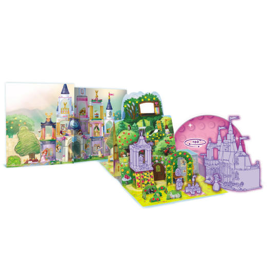乐高迪士尼公主创意互动立体书 华丽城堡 附赠正版乐高拼砌包 锻炼孩子动手能力 语言表达能力 立体游戏书书籍正版 商品图3
