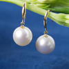 【林栖设计小店】【现货】（珠径11mm）淡水珍珠原创设计小众女士复古气质百搭配饰珍珠耳环18K金饰品2904219 商品缩略图0