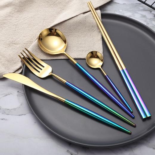 银貂304不锈钢西餐刀叉餐匙筷子系列 商品图3