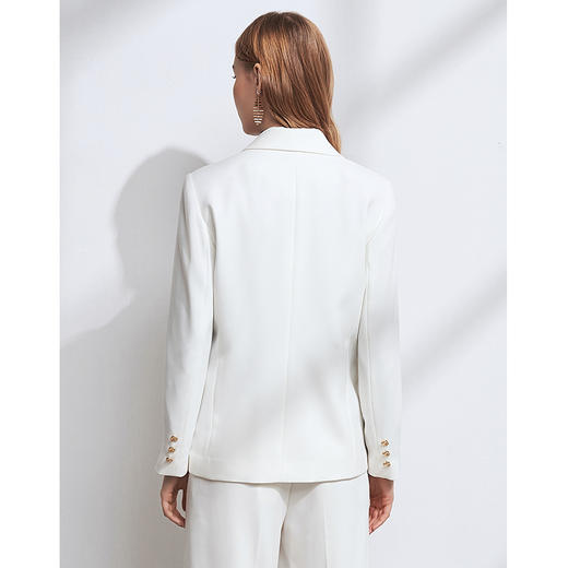 EITIE爱特爱冬季新款气质通勤职业显瘦一字扣西装短外套女6303001 商品图7