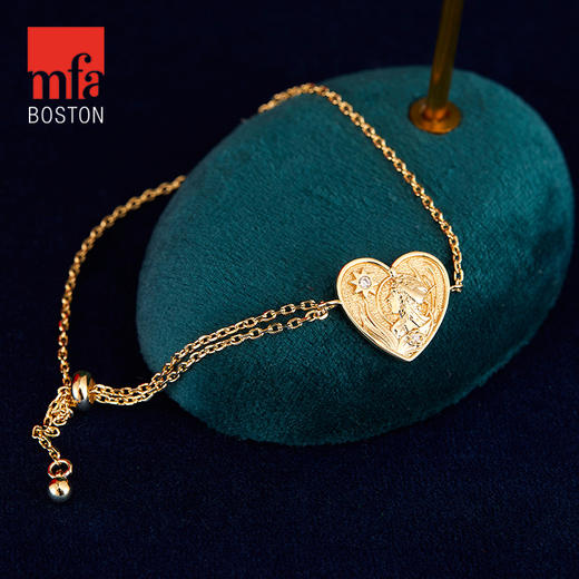 MFA波士顿美术博物馆 穆夏淡水珍珠镀金双层项链耳饰耳坠生日礼物 商品图0