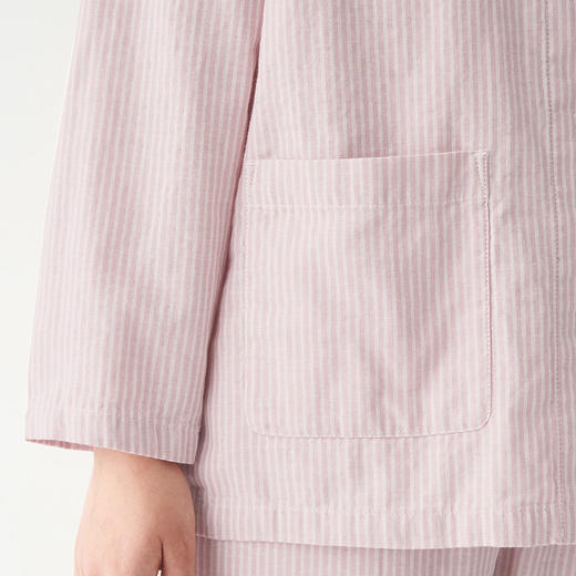 【双层纱竖条家居服】新品双层纱家居服套装全棉家居服睡衣 商品图2