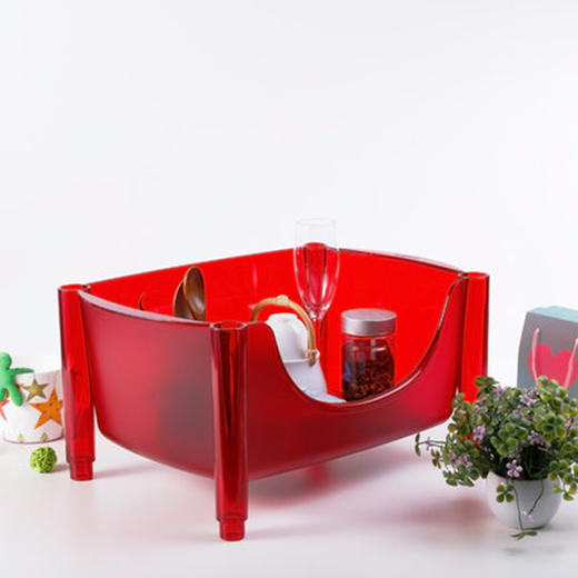 彩色整理筐 红色 商品图0