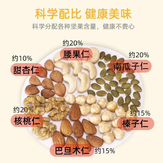 【悠享佳】悠享佳混合果仁-腰杏福-500g原味综合每日纯坚果孕妇儿童干果仁零食 商品图1