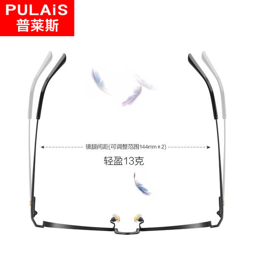 【特价秒杀款】普莱斯PT795 纯钛 圆框 复古文艺  中性 商品图2