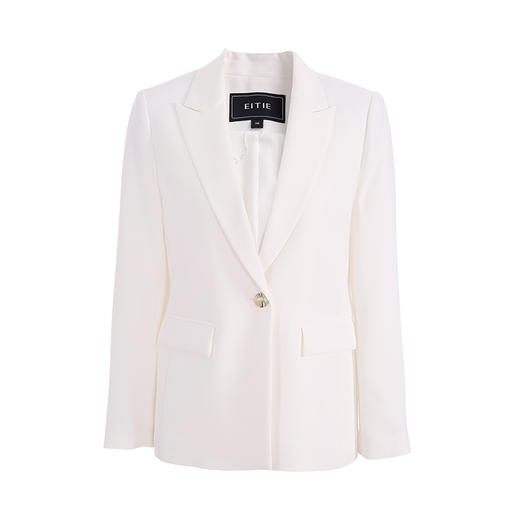 EITIE爱特爱冬季新款气质通勤职业显瘦一字扣西装短外套女6303001 商品图9