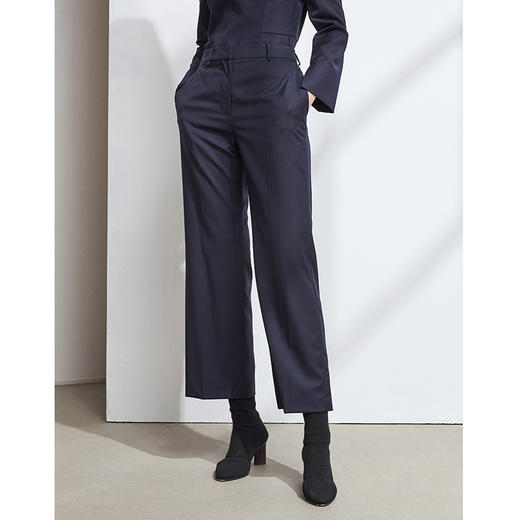 EITIE爱特爱秋季新款时尚气质显瘦百搭职业通勤九分直筒裤女6005714 商品图4