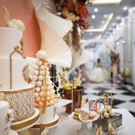 【甜久荟  婚礼甜品台-香槟金】甜蜜浪漫 口味丰富 视觉与味觉的双重盛宴