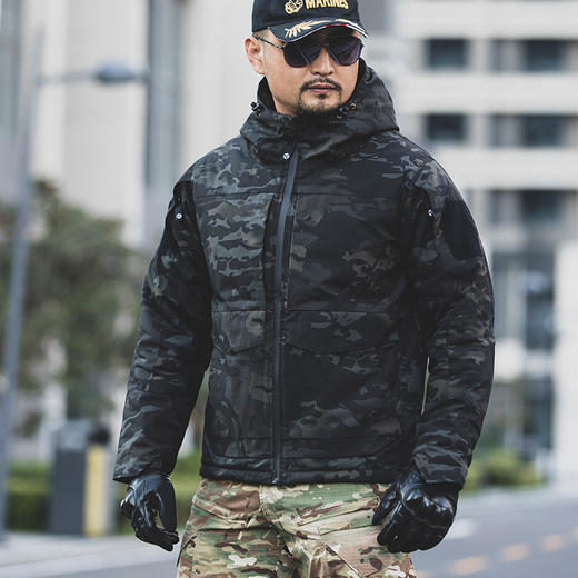 M65战术棉服男户外防水耐磨作训服特种兵冲锋衣冬外套迷彩防风衣 商品图2