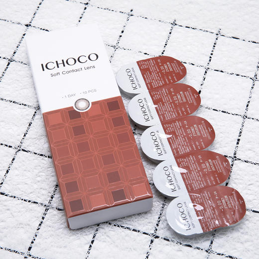 Ichoco旗下 小鹿妍棕【0-1000度全】日抛整体直径14.2mm但是是小直径哦10片装 商品图12