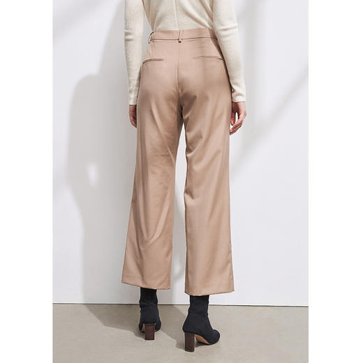 EITIE爱特爱秋季新款时尚气质显瘦百搭职业通勤九分直筒裤女6005714 商品图3