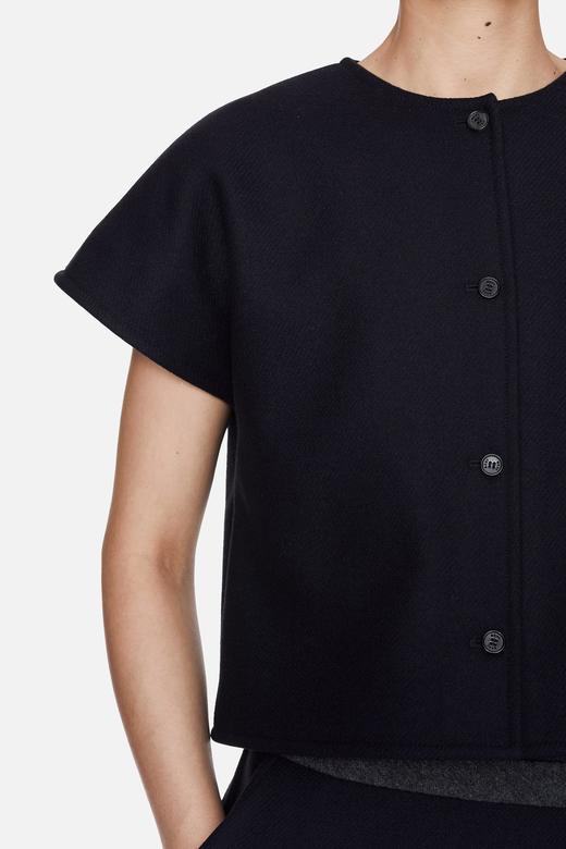 Mark Kenly Domino Tan  淡褐色/藏青色TELMA宽袖短款上衣 商品图3