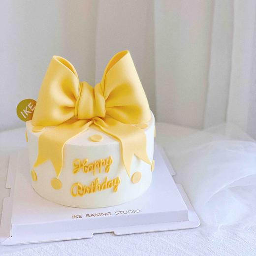 鹅黄太温柔 | 半翻糖奶油蛋糕 商品图2