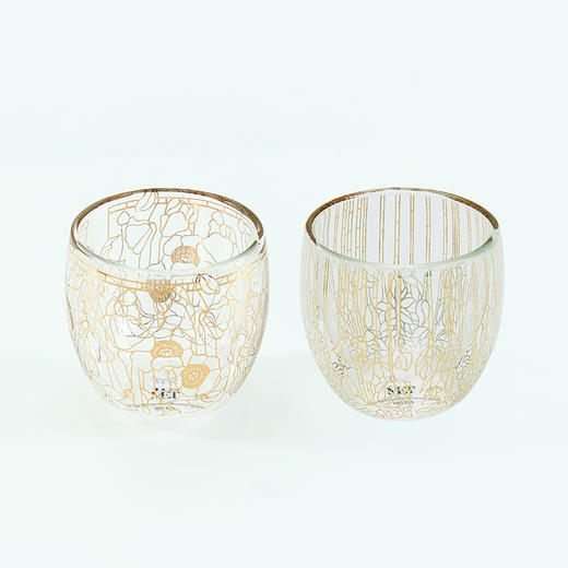 大都会艺术博物馆 Tiffany系列烫金双层玻璃对杯带杯垫套装创意礼物 商品图2